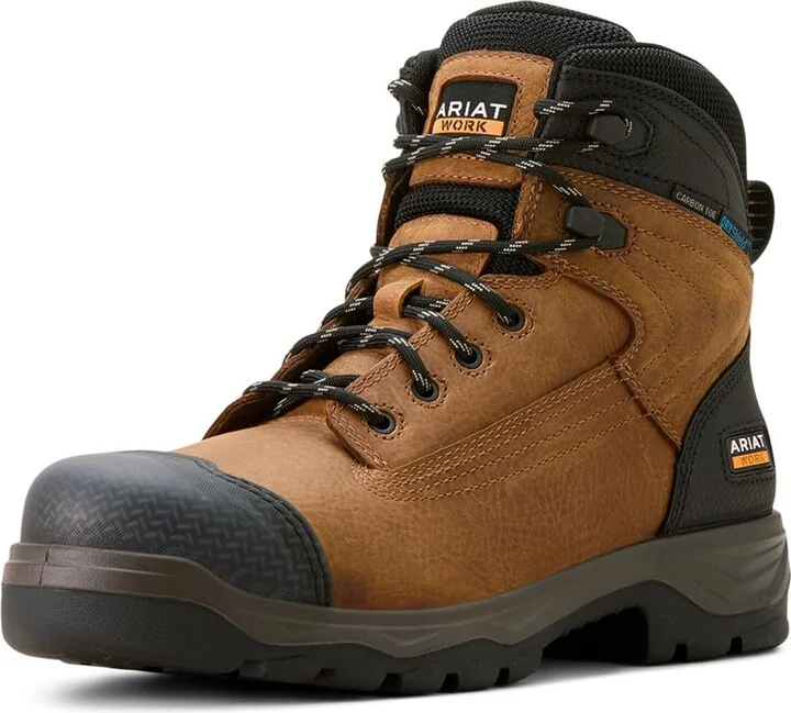ARIAT Men's Turbo Duratread XTR 6" Waterproof Carbon Toe Work Boot