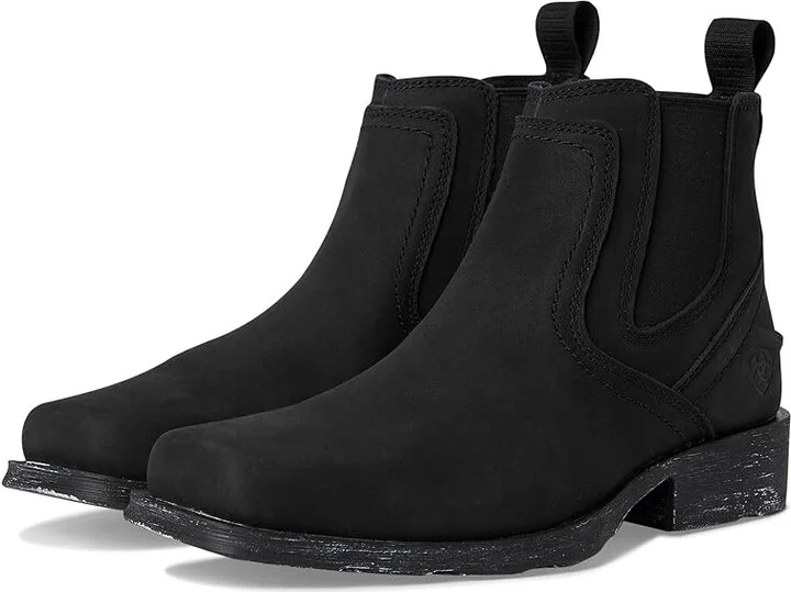 Ariat Midtown Rambler Boots Men's Shoes Matte Black : 7 D - Medium, Leather