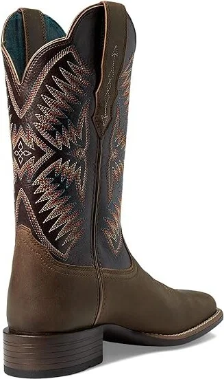 Ariat Odessa StretchFit Western Boot Women's Boots Fateful Brown/Burnished Pewter : 7 B - Medium, Leather - Image 4