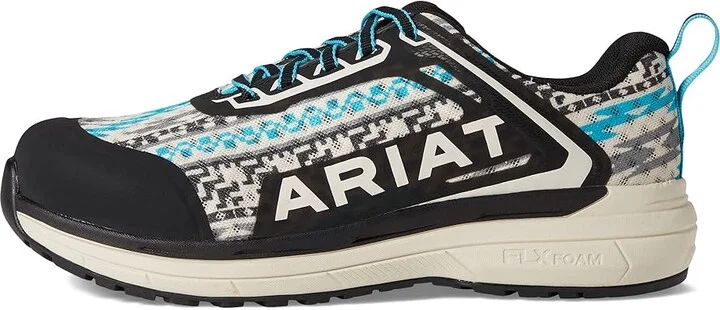 Ariat Outpace CT Women's Shoes Turquoise Aztec : 11 B - Medium, Textile - Image 6
