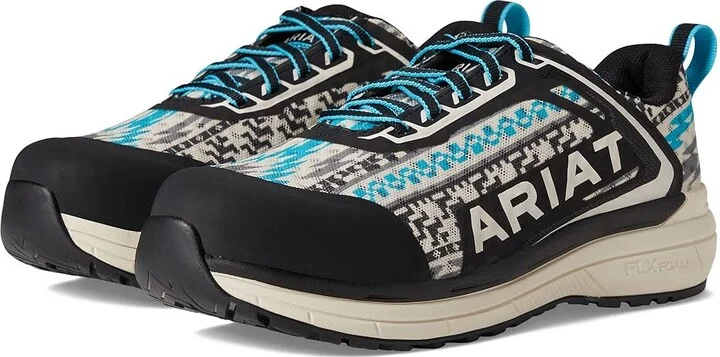Ariat Outpace CT Women's Shoes Turquoise Aztec : 11 B - Medium, Textile