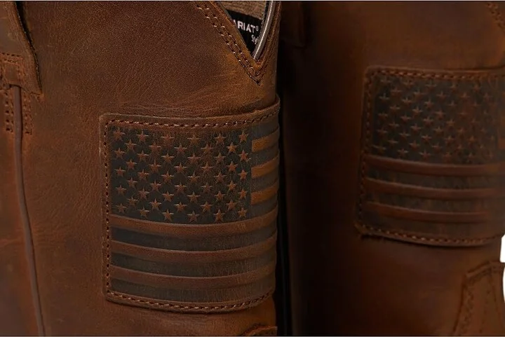 Ariat Rambler(r) Patriot Cowboy Boots Distressed Brown : 7 D - Medium, Leather - Image 8