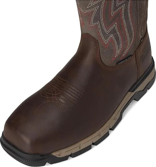 Ariat Rebar Flex SD Composite Toe Work Boots Men's Work Boots Distressed Brown/Stone : 7.5 EE - Wide, Leather - Image 2