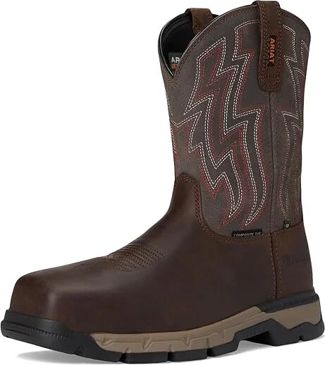 Ariat Rebar Flex SD Composite Toe Work Boots Men's Work Boots Distressed Brown/Stone : 7.5 EE - Wide, Leather - Image 5