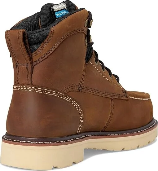 Ariat Rebar Lift 6 Waterproof Composite Toe Work Boots Men's Shoes Distressed Brown : 6 D - Medium, Leather - Image 4