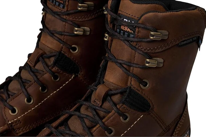 Ariat Rebar Lift 8 Waterproof Composite Toe Work Boots Men's Shoes Distressed Brown : 6 D - Medium, Leather - Image 7