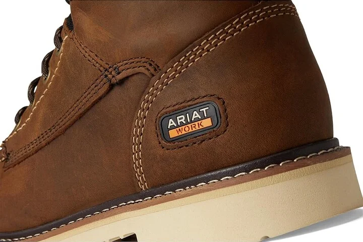 Ariat Rebar Lift Waterproof Work Boots Women's Work Boots Distressed Brown : 6 C - Wide, Leather - Image 7