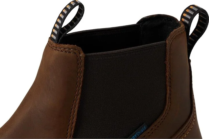 Ariat Rebar Wedge Chelsea Waterproof Composite Toe Work Boots Cowboy Boots Distressed Brown : 7.5 EE - Wide - Image 2