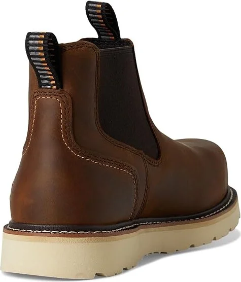 Ariat Rebar Wedge Chelsea Waterproof Composite Toe Work Boots Cowboy Boots Distressed Brown : 7.5 EE - Wide - Image 4