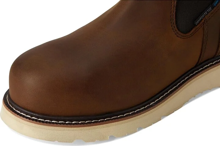Ariat Rebar Wedge Chelsea Waterproof Composite Toe Work Boots Cowboy Boots Distressed Brown : 7.5 EE - Wide - Image 7