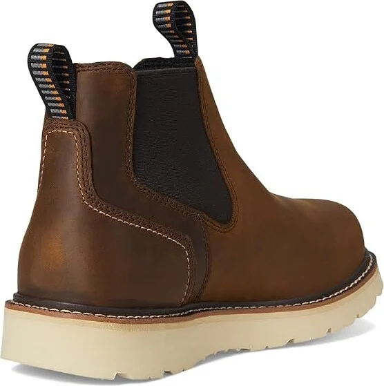 Ariat Rebar Wedge Chelsea Waterproof Work Boots Cowboy Boots Distressed Brown : 6 D - Medium, Leather - Image 4