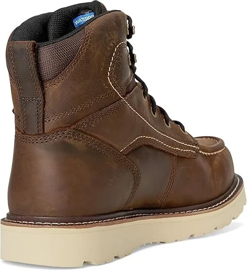 Ariat Rebar Wedge Moc Toe 6 Waterproof Work Boots Men's Work Boots Distressed Brown : 7 EE - Wide, Leather - Image 4