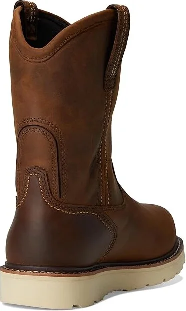 Ariat Rebar Wedge Pull-On Waterproof Work Boots Men's Work Boots Distressed Brown : 6 D - Medium, Leather - Image 4