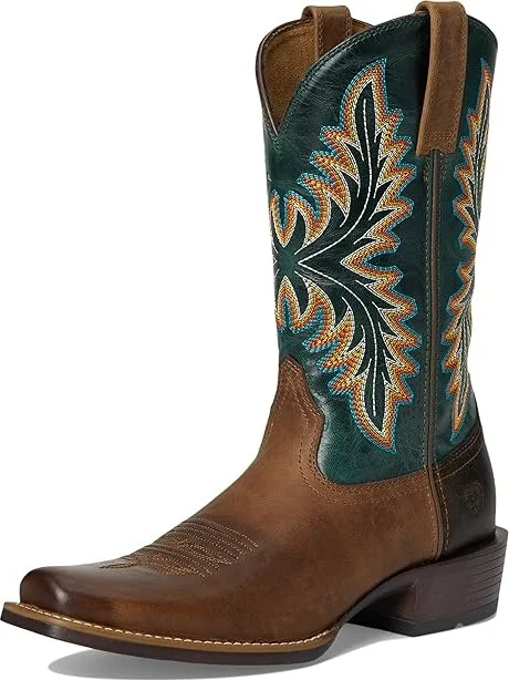 Ariat Renegade Cowboy Boots Vintage Oak/Deep Teal : 13 EE - Wide, Leather - Image 5