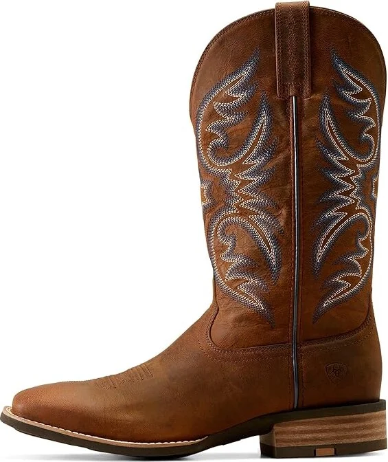 Ariat Ricochet Western Boots Men's Shoes Weathered Chestnut : 7 D - Medium, Leather - Image 5