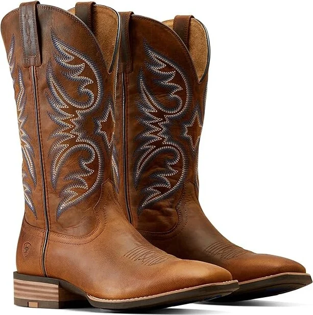 Ariat Ricochet Western Boots Men's Shoes Weathered Chestnut : 7 D - Medium, Leather