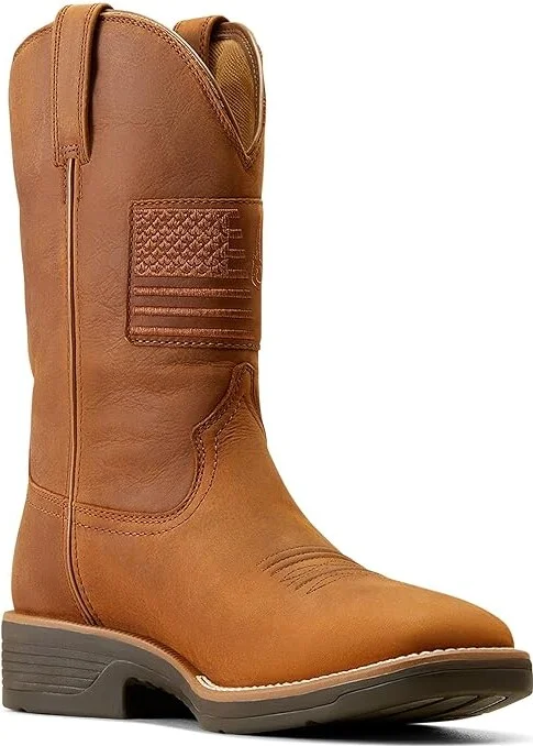 Ariat Ridgeback Country Waterproof Western Boots Men's Shoes Status Brown : 7 D - Medium, Leather - Image 5