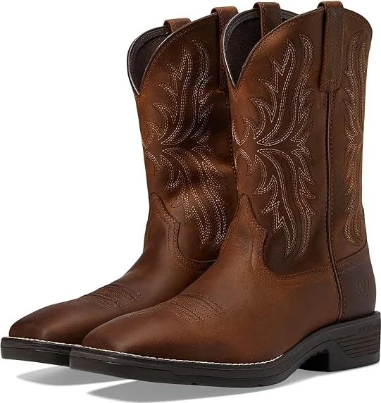 Ariat Ridgeback Western Boots Men's Shoes Oily Distressed Tan : 7 D - Medium, Leather