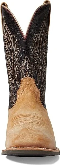 Ariat Ridin High Western Boot Men's Shoes Desert Tan/Dark Brick : 8 D - Medium, Leather - Image 2