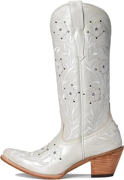 Ariat Romance Western Boots Women's Boots Pearly White : 6.5 B - Medium, Leather - Image 6