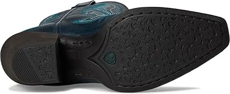 Ariat Round Up Collins Western Women's Boots Cowboy Women's Boots Fresh Denim : 8 B - Medium, Leather - Image 3