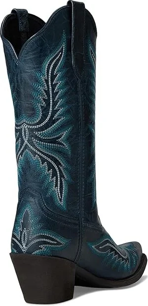 Ariat Round Up Collins Western Women's Boots Cowboy Women's Boots Fresh Denim : 8 B - Medium, Leather - Image 4