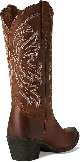 Ariat Round Up Collins Western Women's Boots Cowboy Women's Boots Mahogany : 7.5 B - Medium, Leather - Image 4