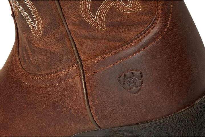 Ariat Round Up Collins Western Women's Boots Cowboy Women's Boots Mahogany : 7.5 B - Medium, Leather - Image 7