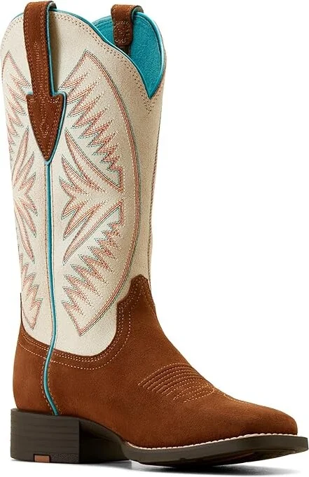 Ariat Round Up Ruidoso Western Boots Women's Shoes Cedar Roughout : 5.5 B - Medium, Leather - Image 5