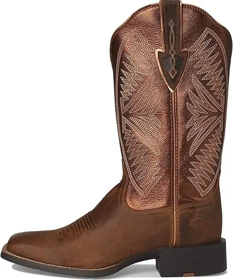 Ariat Round Up Ruidoso Western Boots Women's Shoes Pearl : 5.5 B - Medium, Leather - Image 6