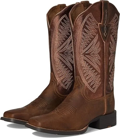 Ariat Round Up Ruidoso Western Boots Women's Shoes Pearl : 5.5 B - Medium, Leather