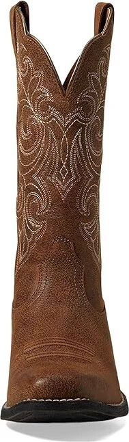 Ariat Round Up Square Toe Cowboy Women's Boots Vintage Bomber : 5.5 B - Medium, Full Grain leather/Leather - Image 3
