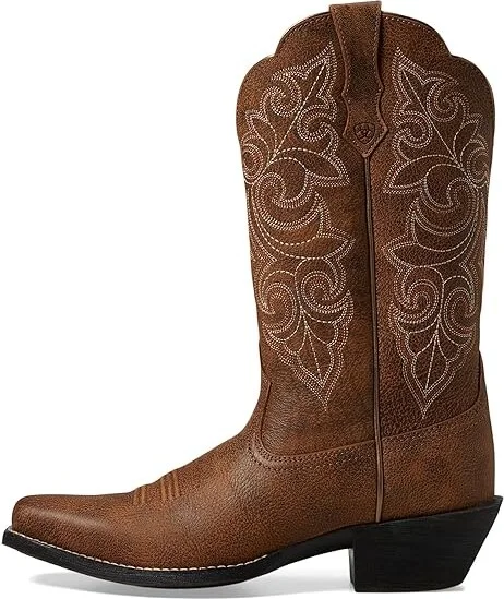 Ariat Round Up Square Toe Cowboy Women's Boots Vintage Bomber : 5.5 B - Medium, Full Grain leather/Leather - Image 7