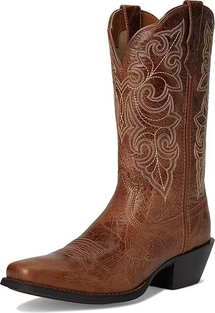 Ariat Round Up Square Toe Western Women's Boots Cowboy Women's Boots Ready Russet : 8.5 C - Wide, Leather - Image 5
