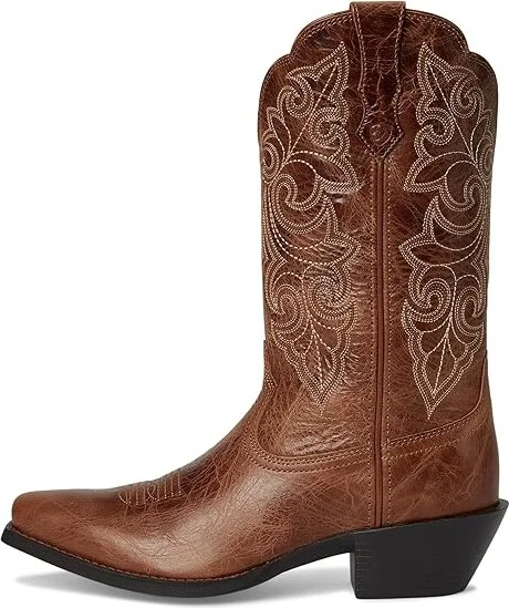 Ariat Round Up Square Toe Western Women's Boots Cowboy Women's Boots Ready Russet : 8.5 C - Wide, Leather - Image 6