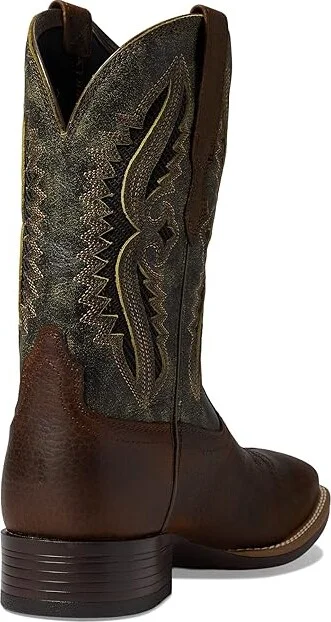 Ariat Rowder VentTek 360deg Western Boots Men's Shoes Rowdy Rust/Forest Green : 8 D - Medium, Leather - Image 4