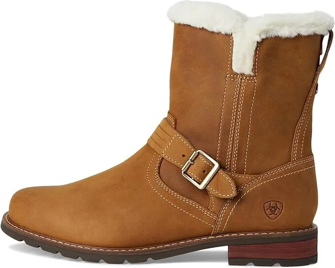 Ariat Savannah Sherpa Waterproof Women's Boots Cowboy Women's Boots Carmel Tan : 10 B - Medium, Leather - Image 6