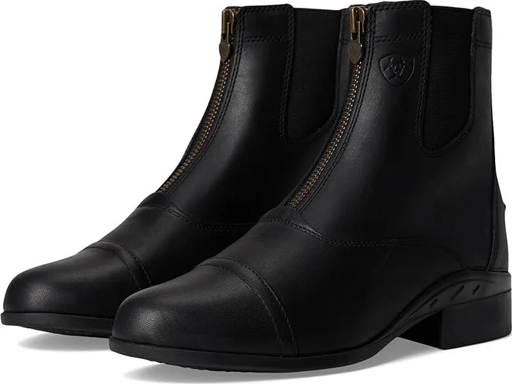 Ariat Scout Zip Paddock Women's Shoes Black : 5.5 B - Medium, Full Grain leather