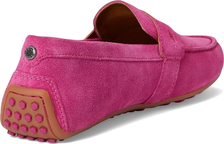 Ariat Selene Driving Moc Women's Flat Shoes Hot Pink Suede : 6.5 B - Medium, Leather - Image 4
