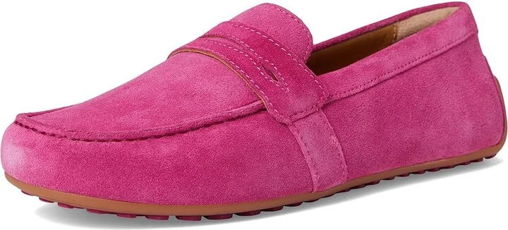 Ariat Selene Driving Moc Women's Flat Shoes Hot Pink Suede : 6.5 B - Medium, Leather - Image 5