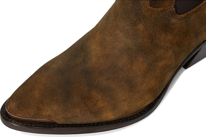 Ariat Shiloh Bootie Cowboy Women's Boots Dark Ginger Suede : 7 B - Medium, Leather - Image 2