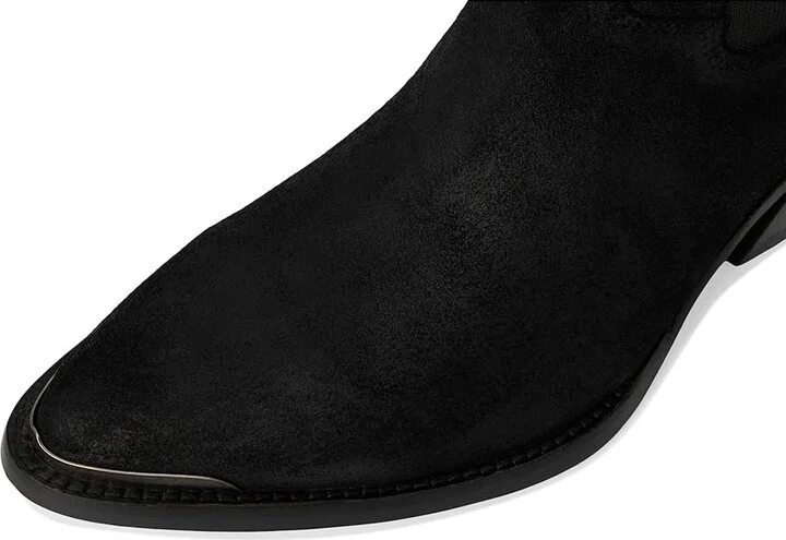 Ariat Shiloh Bootie Cowboy Women's Boots Distressed Black Suede : 7.5 B - Medium, Leather - Image 2