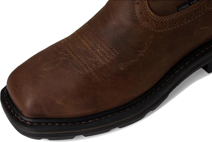 Ariat Sierra Shock Shield Patriot Steel Toe Work Boot Men's Boots Distressed Brown : 7 D - Medium, Leather - Image 2