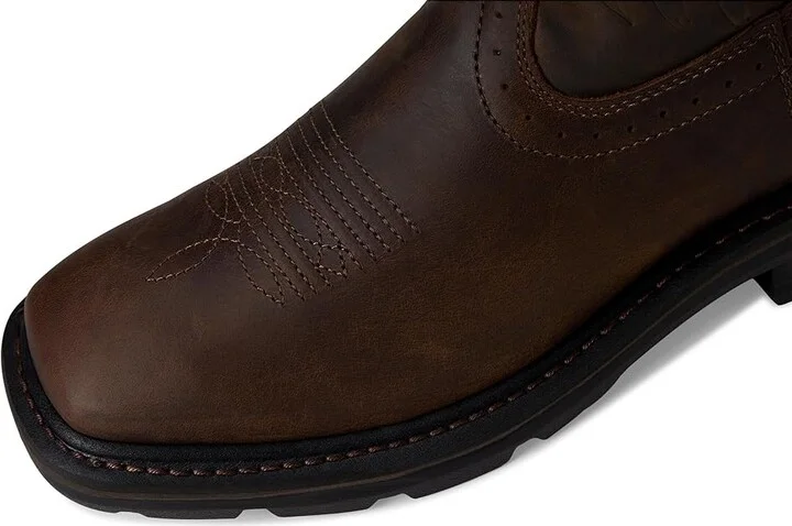 Ariat Sierra Shock Shield Patriot Work Boot Men's Boots Distressed Brown : 7 D - Medium, Leather - Image 2