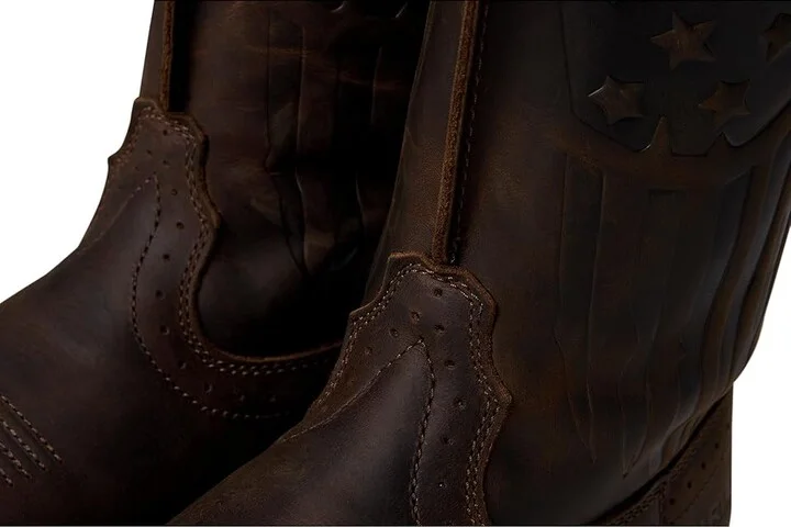 Ariat Sierra Shock Shield Patriot Work Boot Men's Boots Distressed Brown : 7 D - Medium, Leather - Image 7
