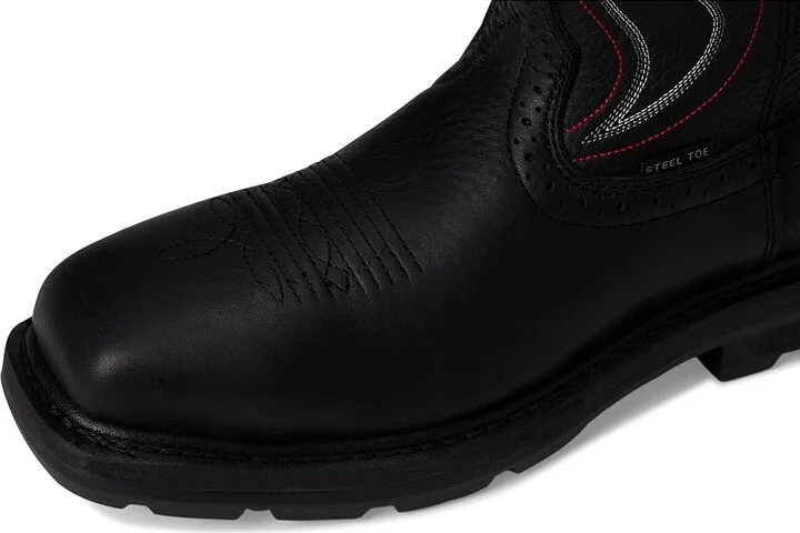 Ariat Sierra Shock Shield Steel Toe Work Boots Men's Shoes Black : 7.5 D - Medium, Leather - Image 2