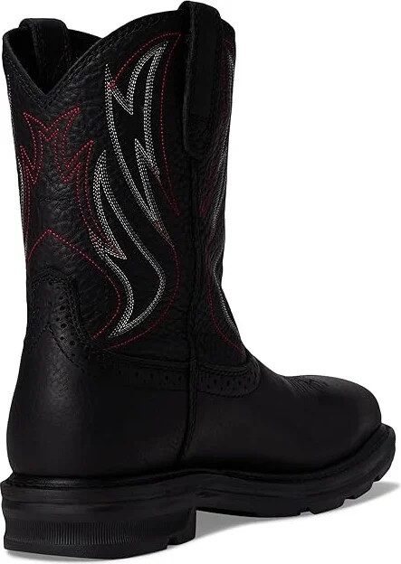 Ariat Sierra Shock Shield Steel Toe Work Boots Men's Shoes Black : 7.5 D - Medium, Leather - Image 4
