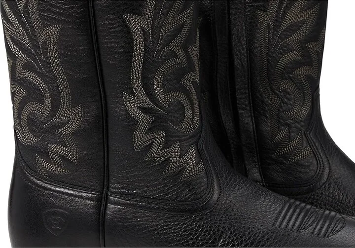 Ariat Slim Zip Ultra Men's Shoes Black Deertan : 7 D - Medium, Leather - Image 6