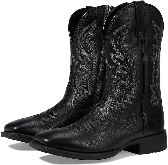 Ariat Slim Zip Ultra Men's Shoes Black Deertan : 7 D - Medium, Leather