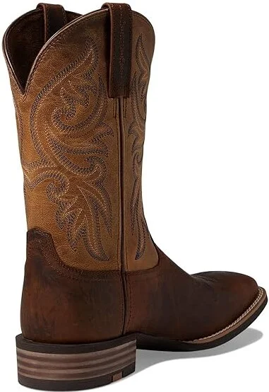 Ariat Slingshot Western Boots Men's Shoes Bartop Brown/Trusty Tan : 8.5 D - Medium, Leather - Image 4